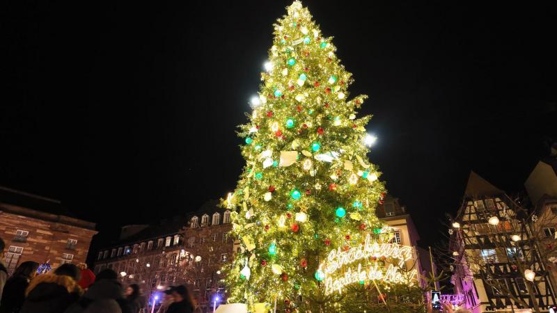 ストラスブール・クレベール広場のクリスマスツリー