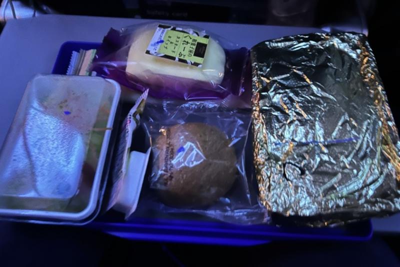 今回利用したユナイテッド航空の機内食