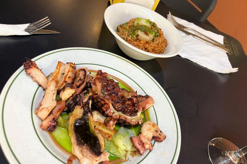 「La Cuchara de San Telmo」で食べたタコのガリシア風