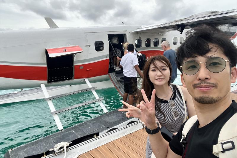 マーレからジャワカラ モルディブまでは水上飛行機を利用