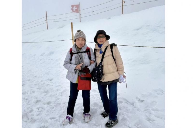 ユングフラウヨッホの雪原にて