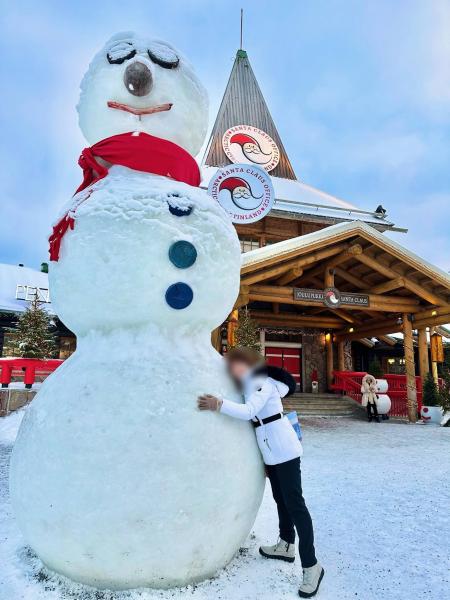 サンタクロース村の雪だるま(ロヴァニエミ)