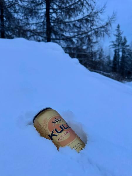 プライベートサウナの後は、キンキンに冷えたビール!