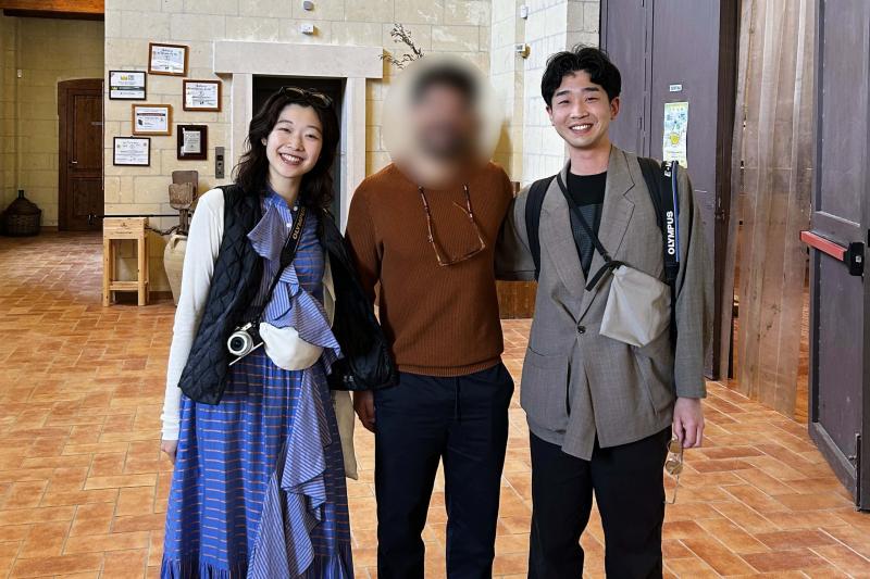 案内してくれたワイナリーのお兄さんとの一枚