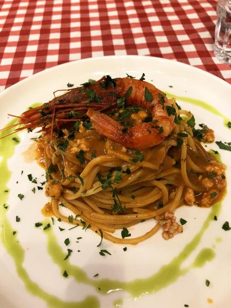 赤海老のパスタ