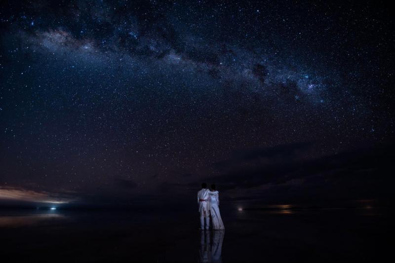 ウユニ塩湖の満天の星