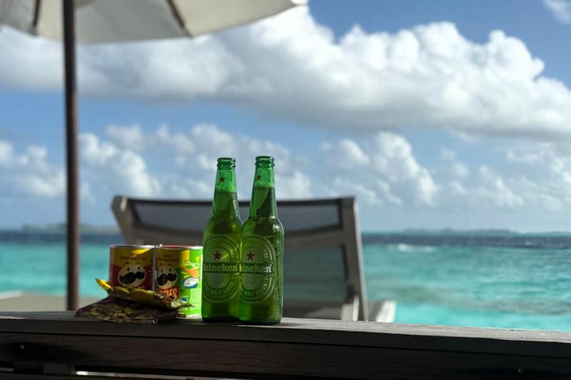 今回オールインクルーシブで宿泊したので、お部屋でビールを飲みながらのんびりもできました!