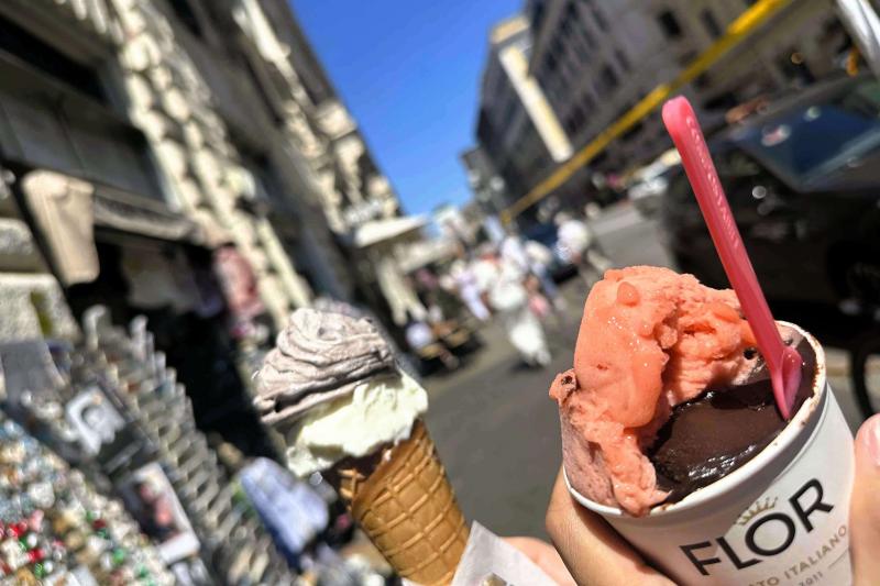 イタリアでは、ジェラートにハマりほぼ毎日食べていました(笑)