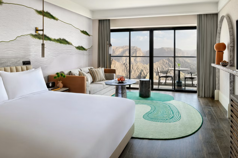 <ティースタイルより>こちらの写真は、ホテル インディゴ ジャバル アフダル リゾート&スパ の客室(一例)です(Photo by: Hotel Indigo Jabal Akhdar Resort & Spa)。