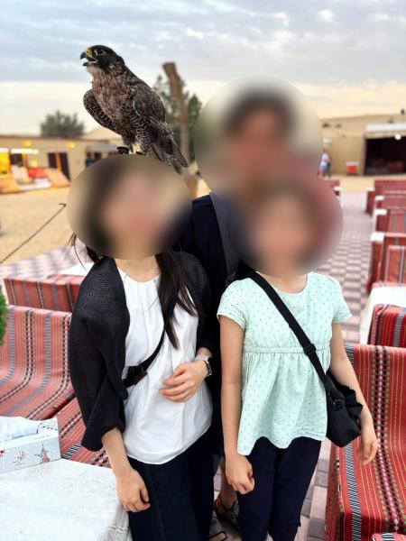 デザートサファリ(ハヤブサとの写真撮影)