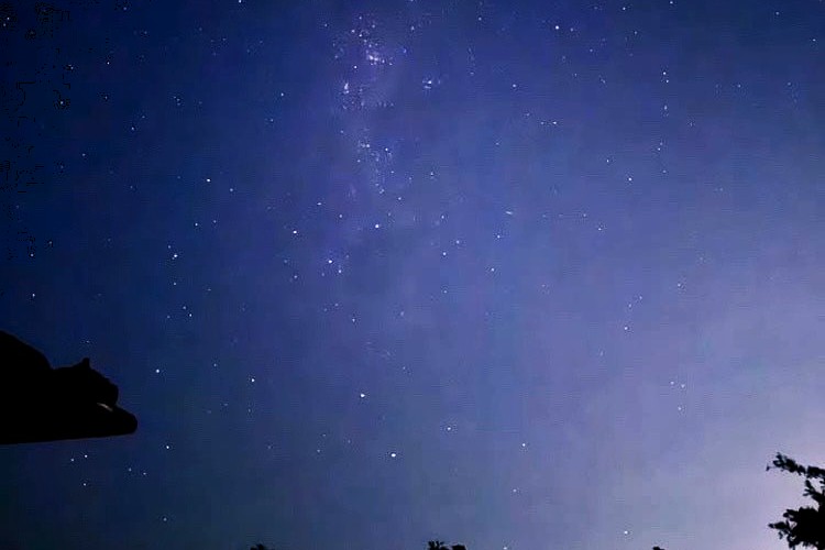 日が落ちた後は、こぼれそうな満天の星