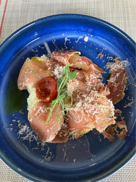 最終日は全員前菜を生ハムメロン選択でした