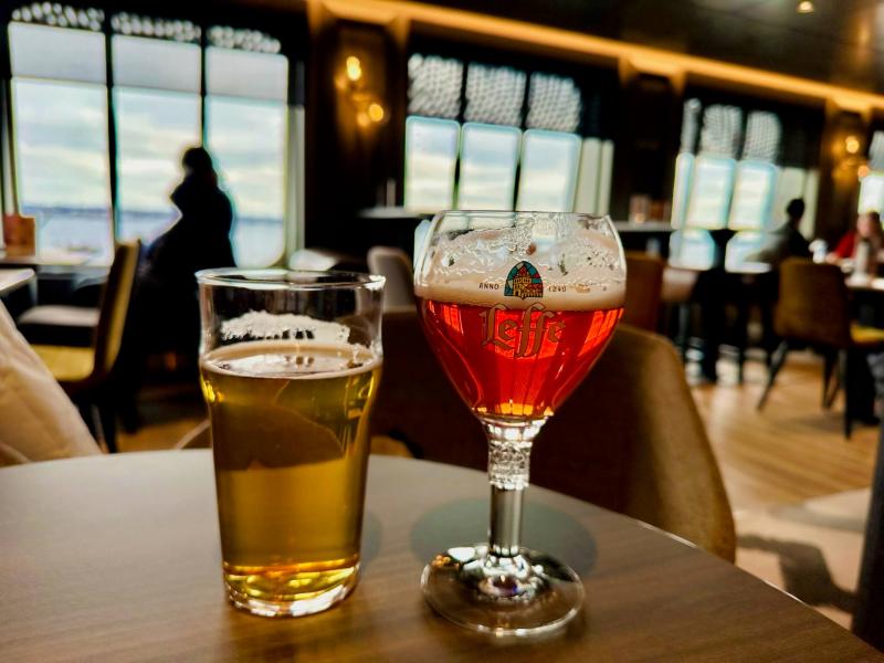 フェリーでの一杯!