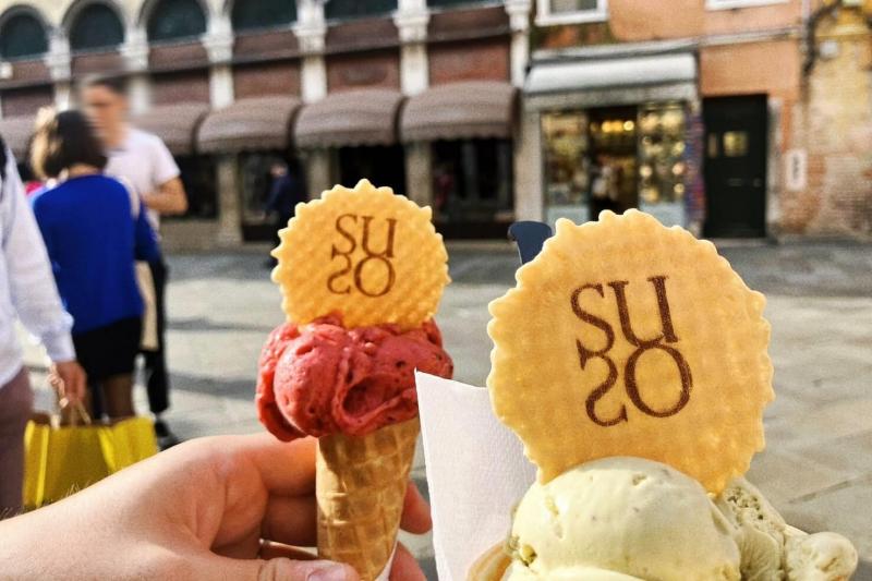 ベネチアののジェラート店「Suso」