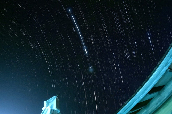 星空がとてもきれい…