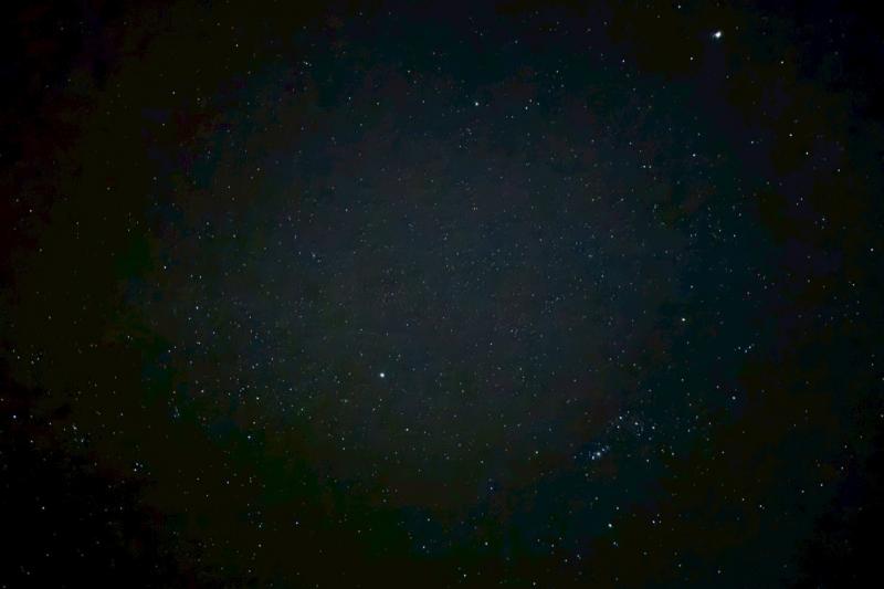 この星空を見ながら食事をしました♪（スマホで画質悪いです）