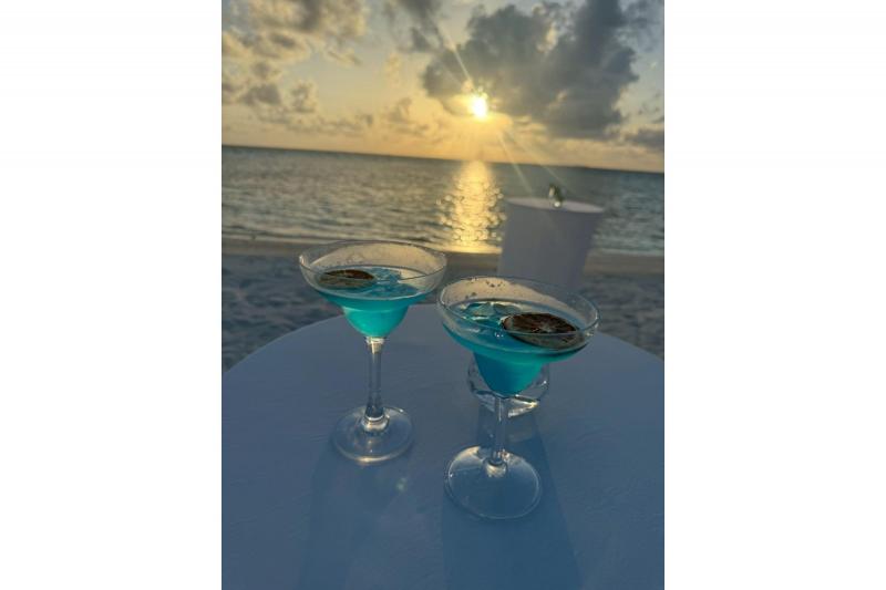 カラフルなカクテルが用意されていて、とっても気分が上がりました