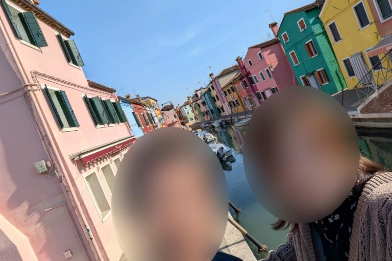 クロアチアの後は、イタリアのベネチアへ。ベネチアの離島・ブラーノ島にて