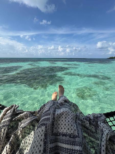 ★憧れの水上ヴィラにて