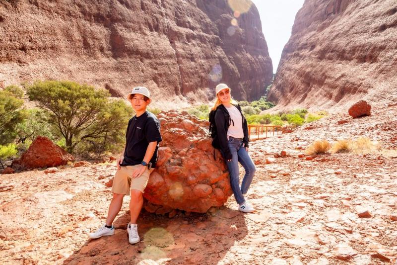カタジュタハイキングでのひとコマ