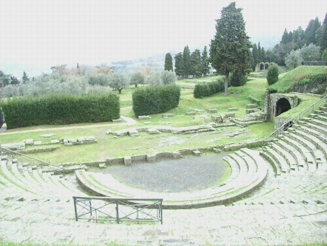 フィエーゾレに残る古代ローマ遺跡