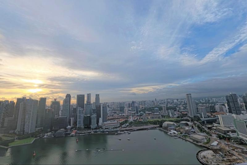 シンガポール観光、マリーナベイ サンズの展望台の景色最高でした