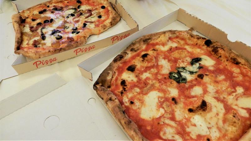 このピザがびっくりするくらい美味しくて感動しました。やはりピザの本場はすごいと実感しました。