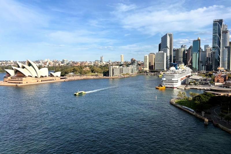 ハーバーブリッジからの眺め