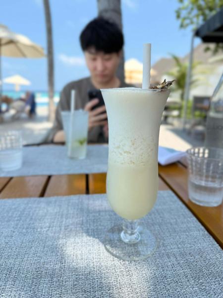ずっとピニャコラーダばかり飲んでいました