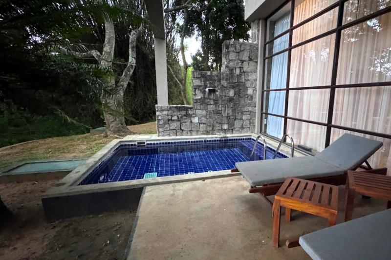 大きくはありませんが、プールも付いています