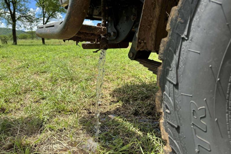 車からは、手を洗うお水が出ます！