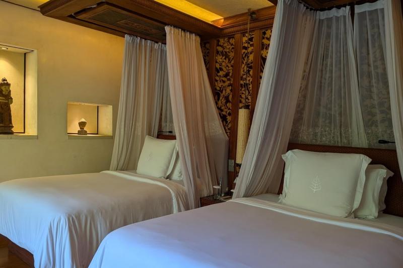 クイーンサイズベッドのツインのお部屋も一部あります