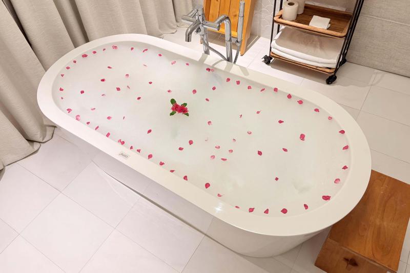 バブルバスも1日だけ作ってくれました！ お湯ではなく水です（笑）