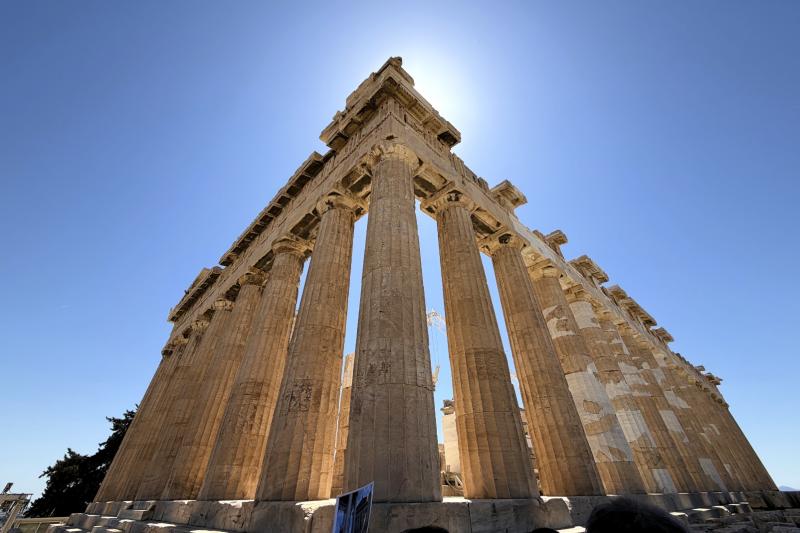 ギリシャではアテネのパルテノン神殿にも行きました