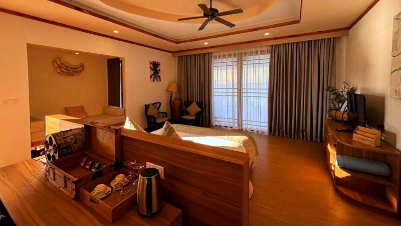 宿泊したビーチヴィラと広さは違いますが、お部屋の造りや家具の配置はほぼ同じです