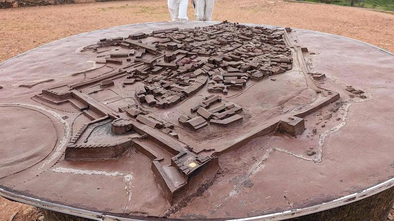 要塞内のミニチュア