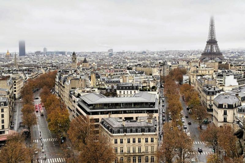 凱旋門からの街並み（パリ）