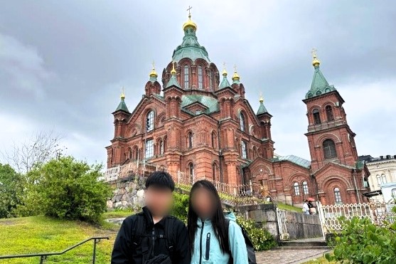 フィンランドのヘルシンキにあるロシア正教の教会（ウスペンスキー大聖堂