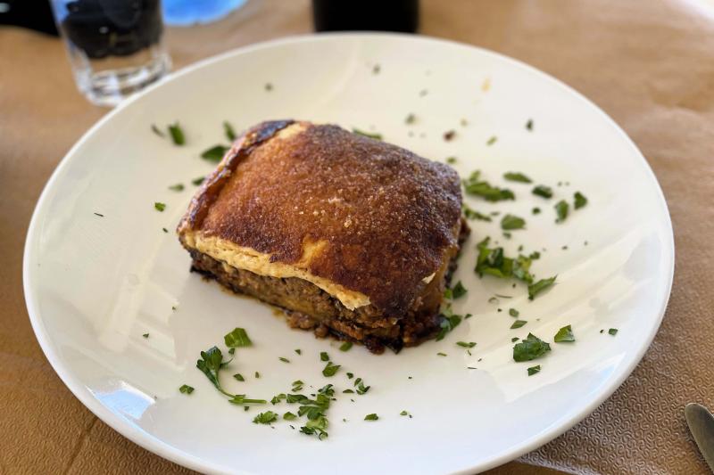 Limnios Tavernでいただいたムサカ