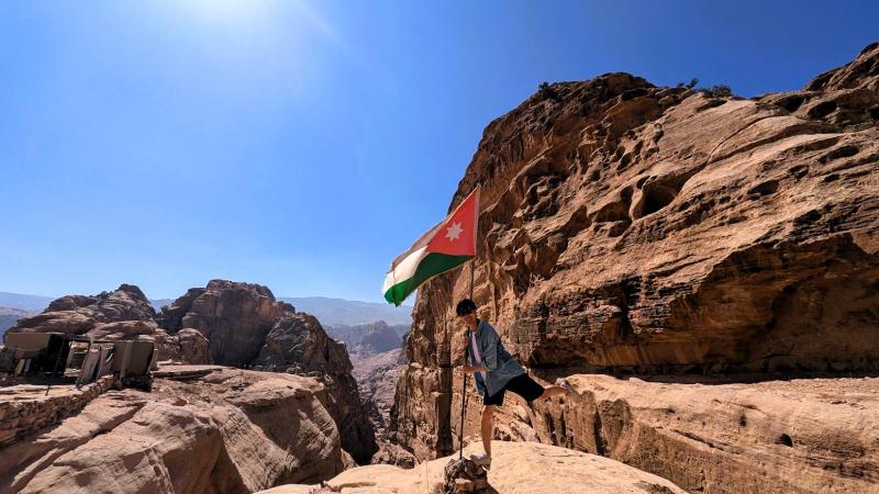 登って乳酸全開でも、景色に感動しパシャリ