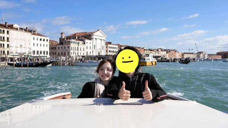 ベネチアでは水上タクシーに乗ったらゴンドラに乗らなくても大満足！