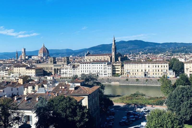 イタリアのフィレンツェの街並み