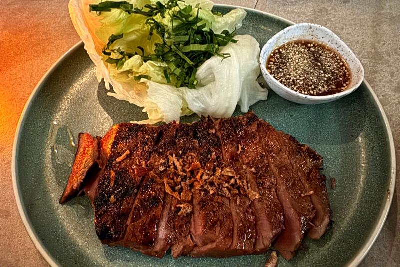 HIBACHIという名前のついたステーキ