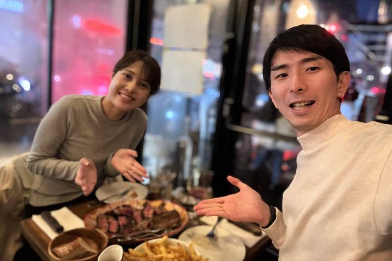 パリ滞在中、ステーキも堪能