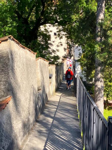 スイスに現存する城壁の中では最長（200ｍ）。城壁の上を歩くことができます
