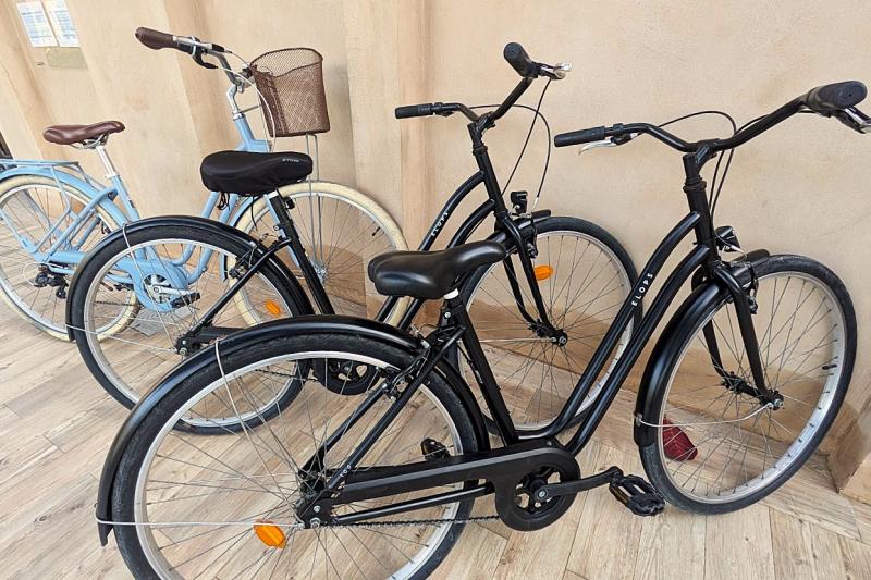 自転車が無料で使えるのでリゾート内をサイクリング