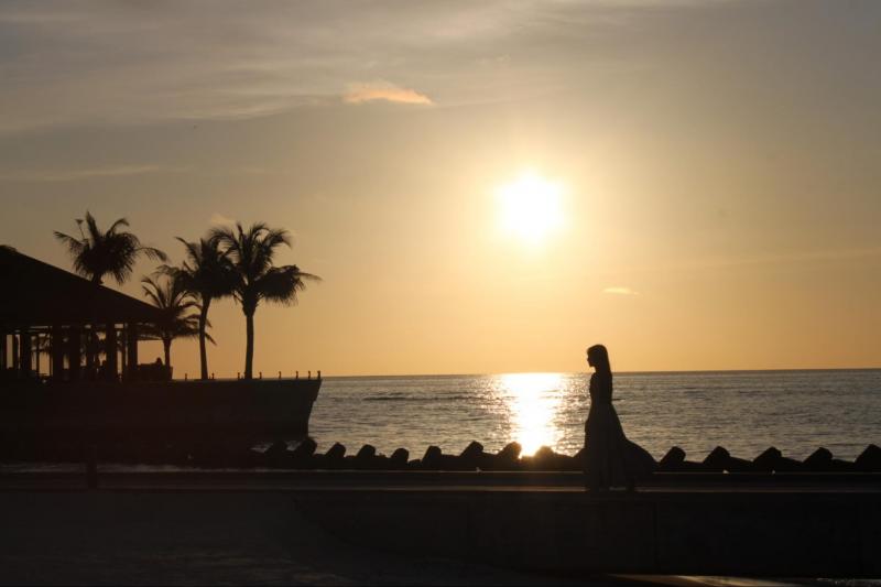美しい夕日