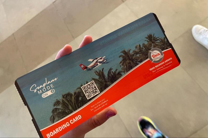 水上飛行機の搭乗券、かわいすぎる