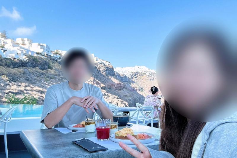 ダナ ヴィラズの朝食会場。景色はこんな感じです！