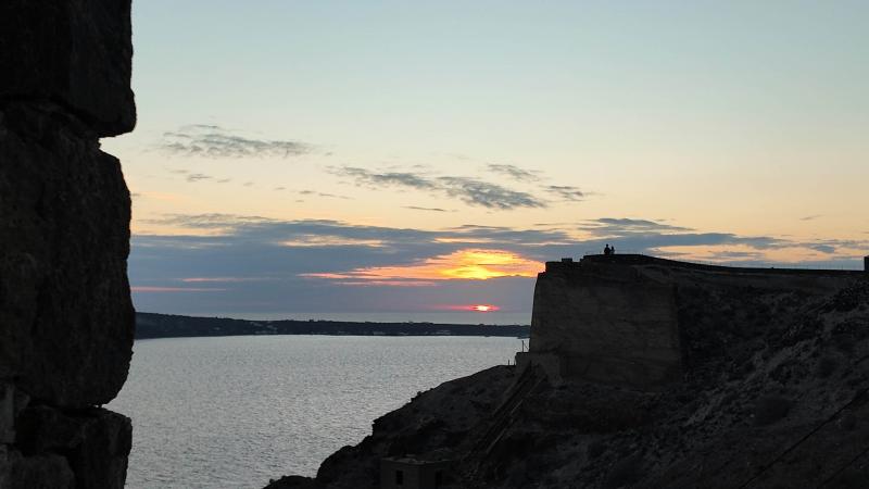 サントリーニ島の夕陽